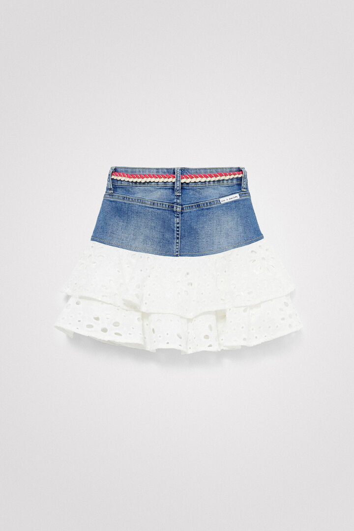 Flounce denim miniskirt | Desigual