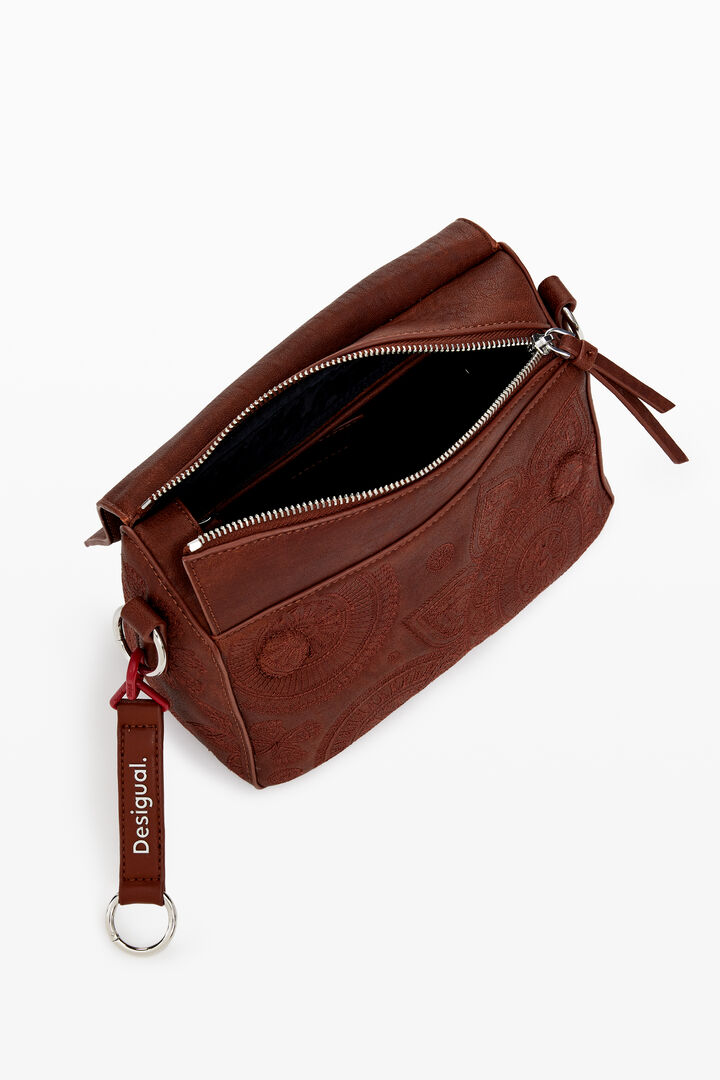 M bag with embroidered flowers | Desigual