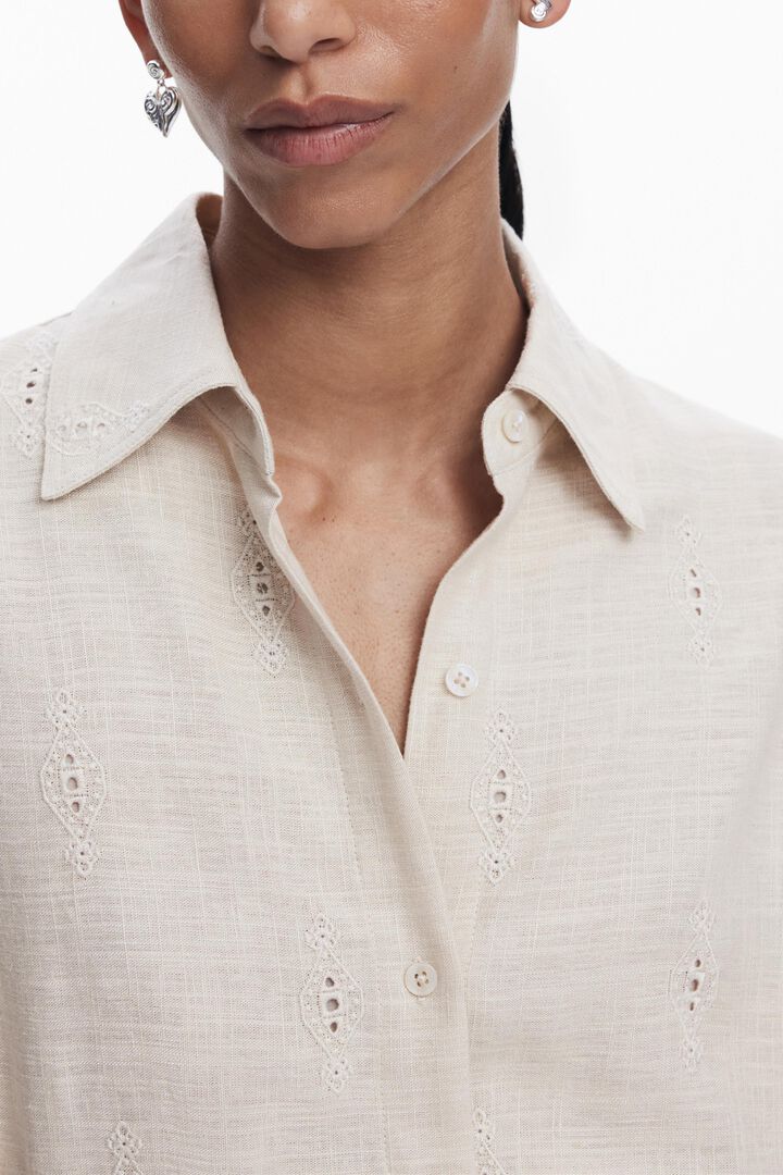 Short perforated dress