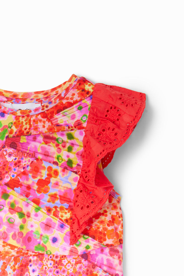 T-shirt fleurs volants | Desigual