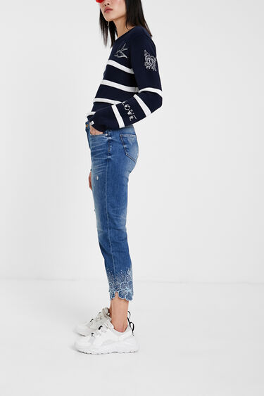 
Straight cropped jeans | Desigual