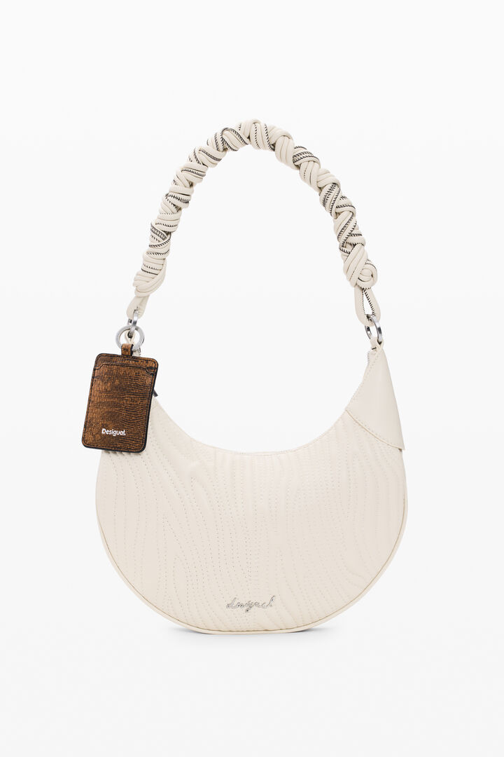 Medium oval bag with engravings