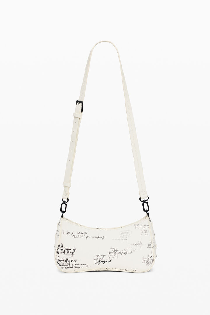 Borsa piccola intrecciata con lettering | Desigual