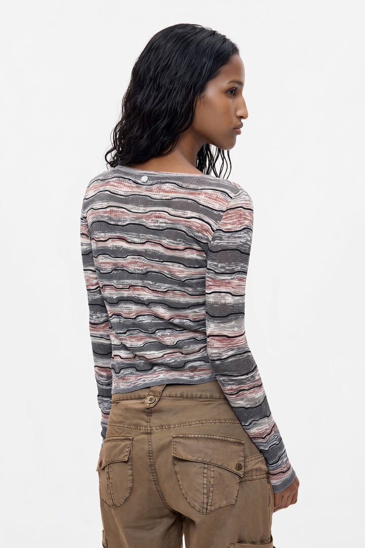 Feiner gestreifter pullover