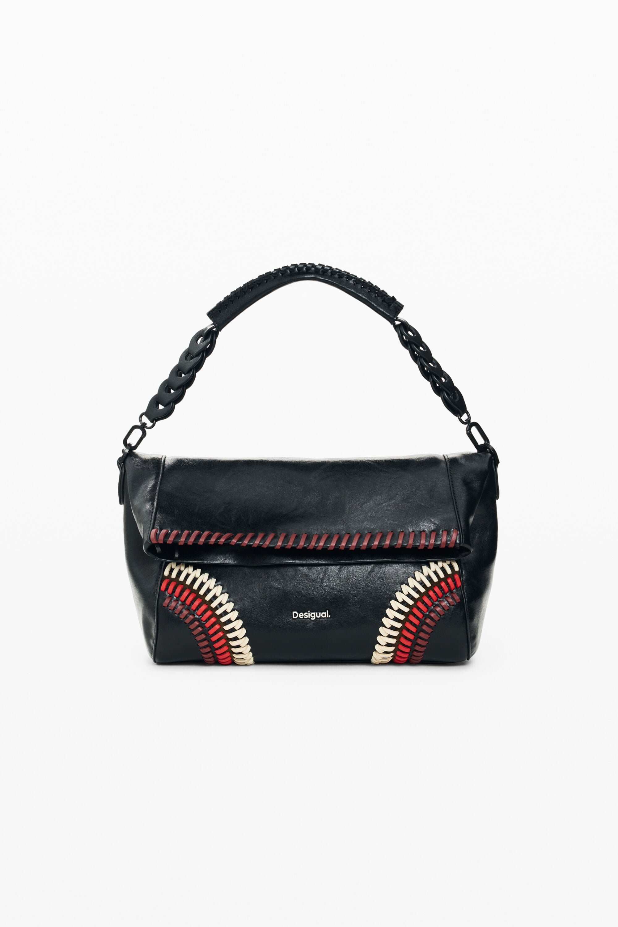 Desigual, Medium Faux Leather Bag, Women, Polyurethane, Black, U