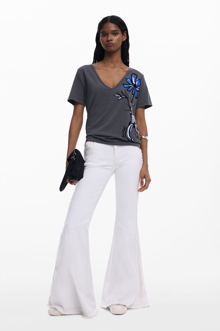 Camiseta manga corta flores | Desigual