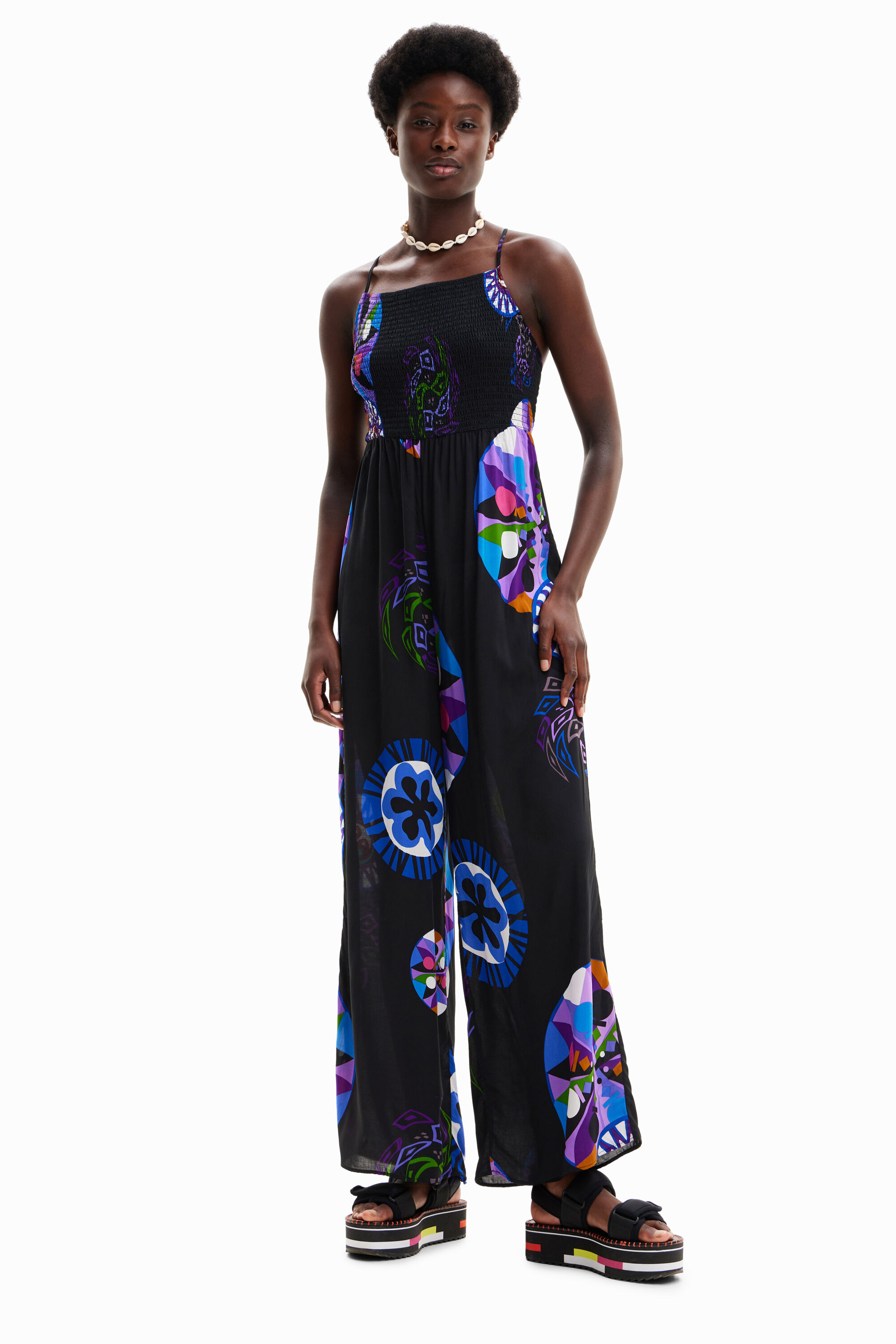 Langer Jumpsuit Träger M. Christian Lacroix BLACK S  - Onlineshop Desigual