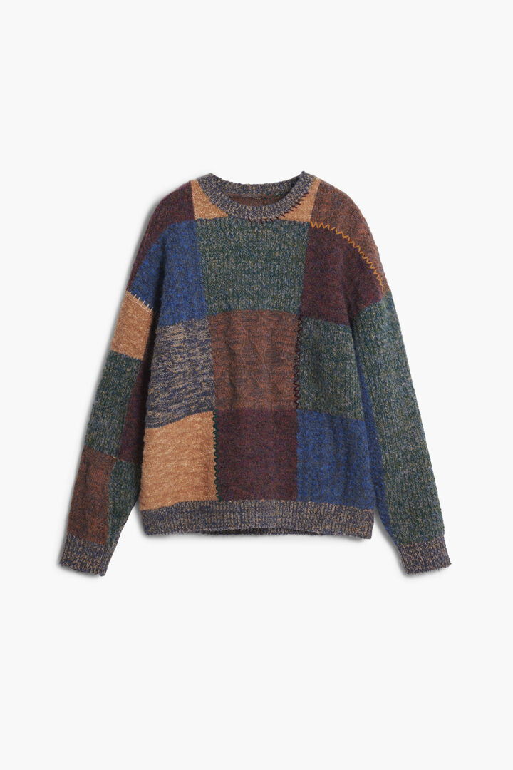 Thick patchwork sweater | Desigual