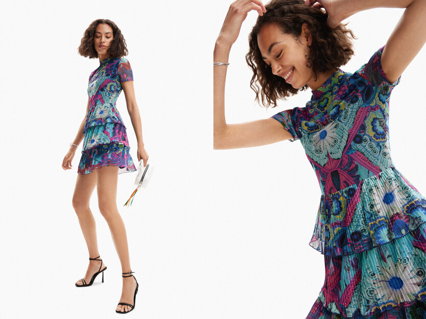 M. Christian Lacroix short layered dress