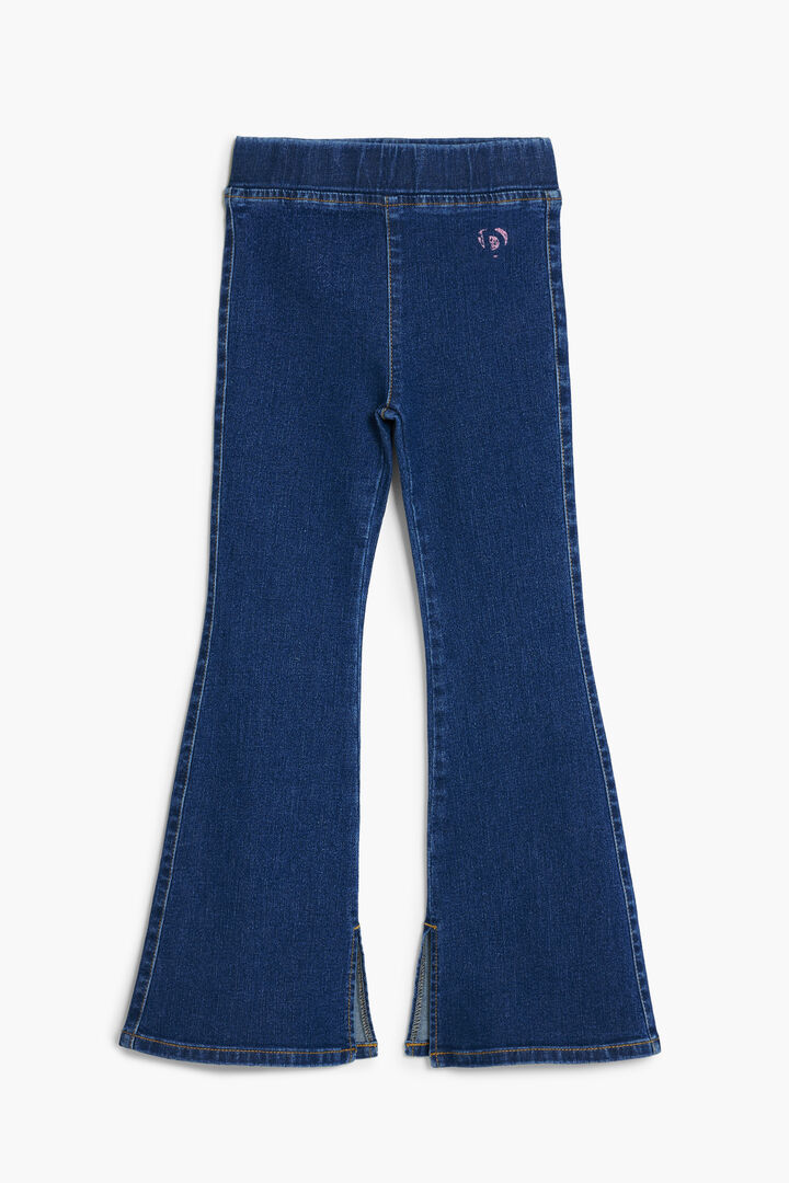 Legging efecto denim acampanado