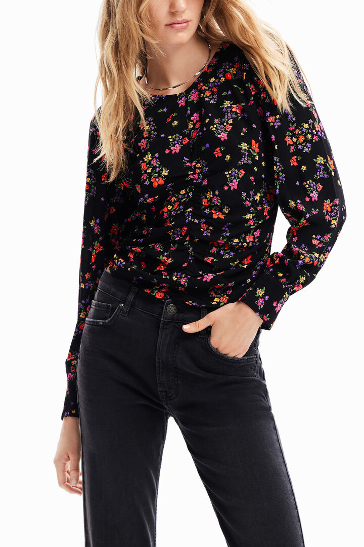 Brusa frunzida floral | Desigual