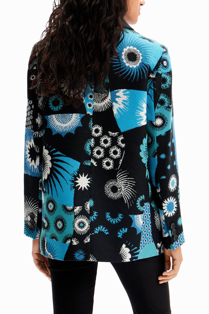 Patchwork jacquard blazer | Desigual