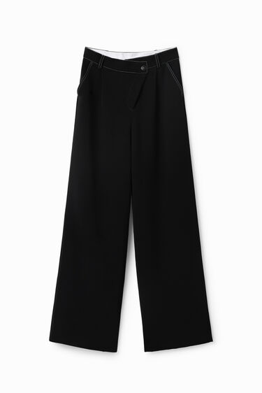 Twisted trousers with pleats | Desigual
