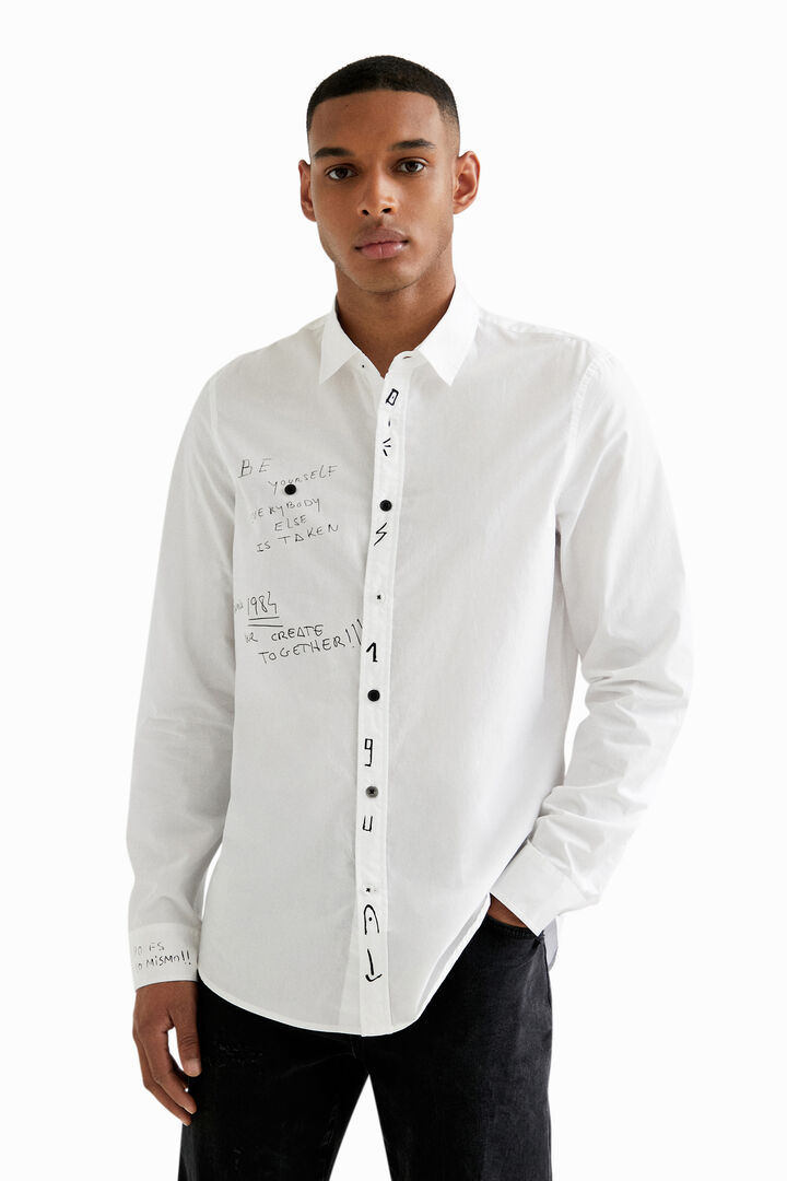 Camisa manga larga símbolos | Desigual