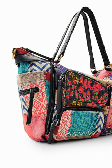 Bolso grande canvas patch | Desigual