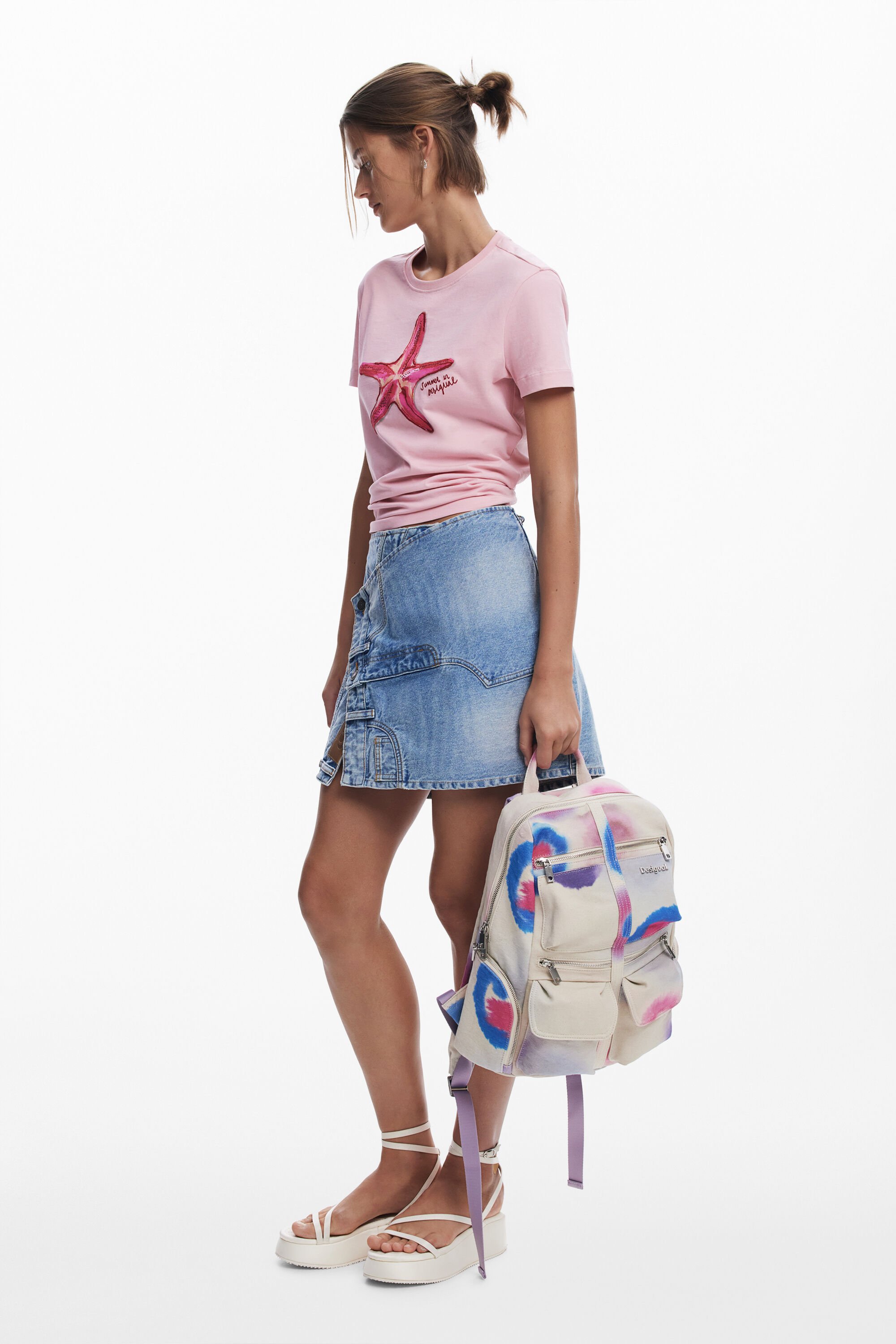 スプレーポケット付き中型バックパック 女性用 I Desigual.com