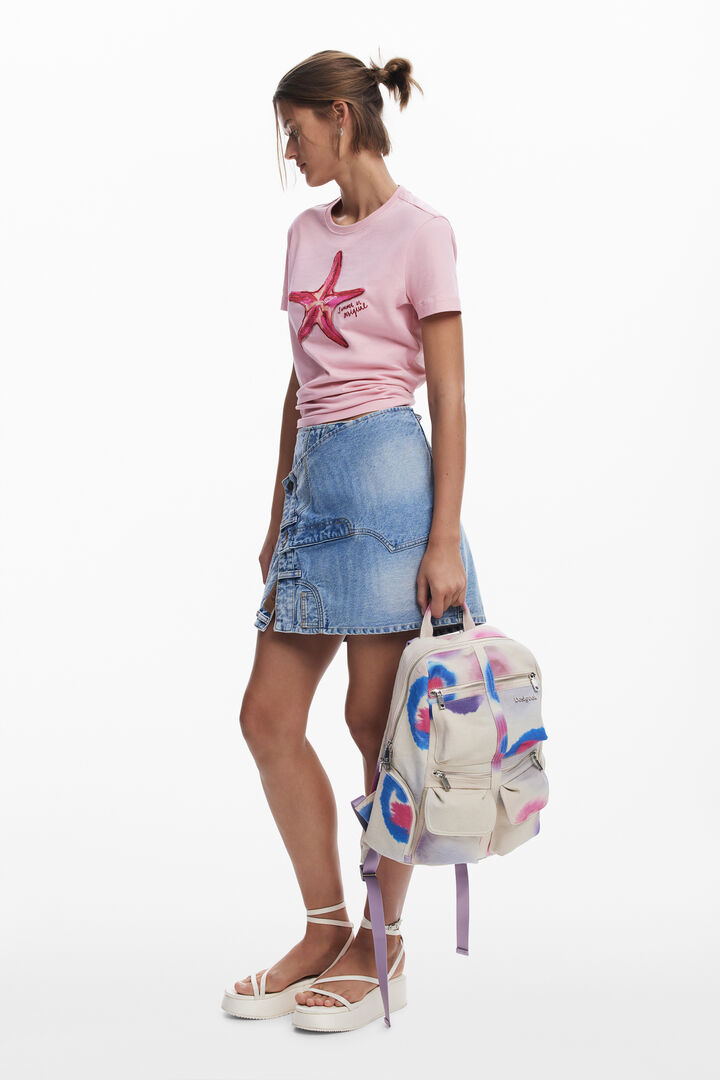 Medium spray pockets backpack | Desigual
