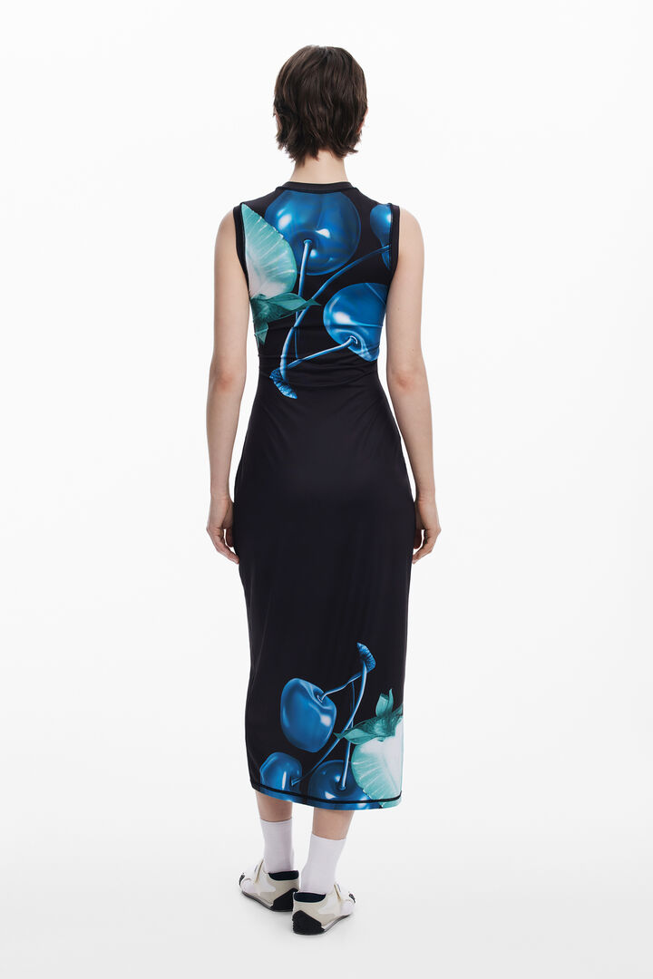 Fitted cherry dress | Desigual