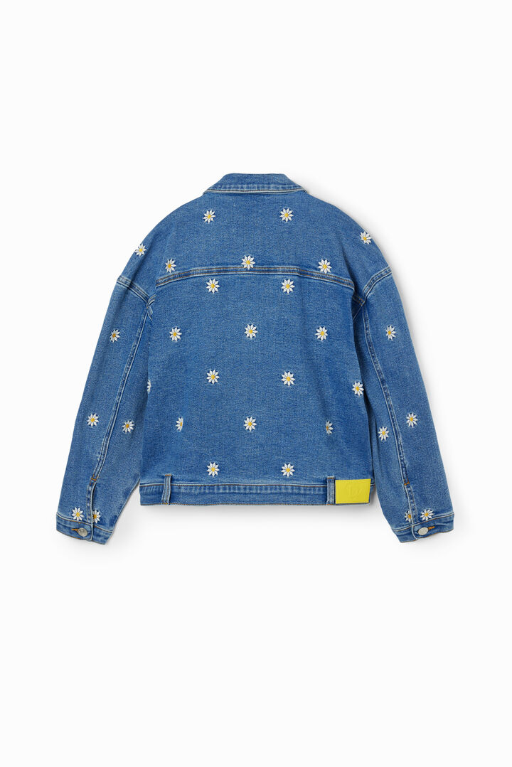 Chaqueta vaquera trucker margaritas | Desigual