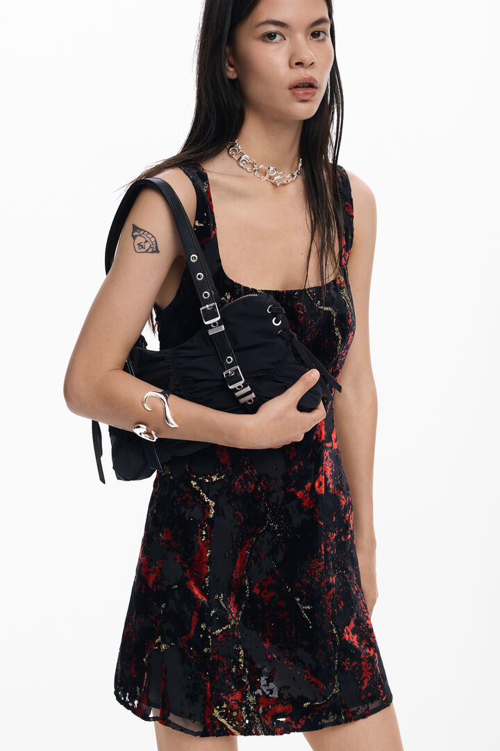 Vestido de alças devoré | Desigual