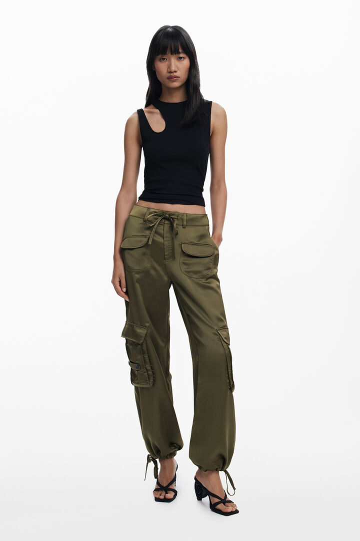 Satin cargo pants | Desigual