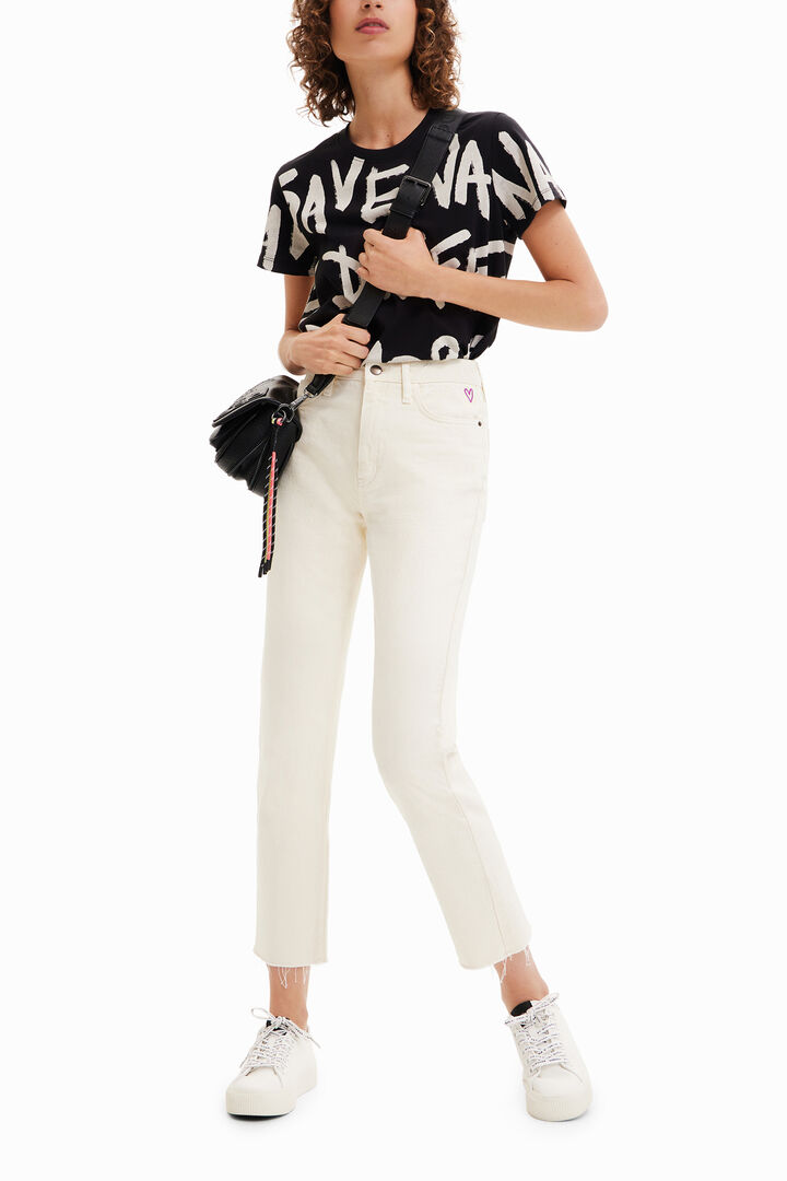 Jeans Straight cropped