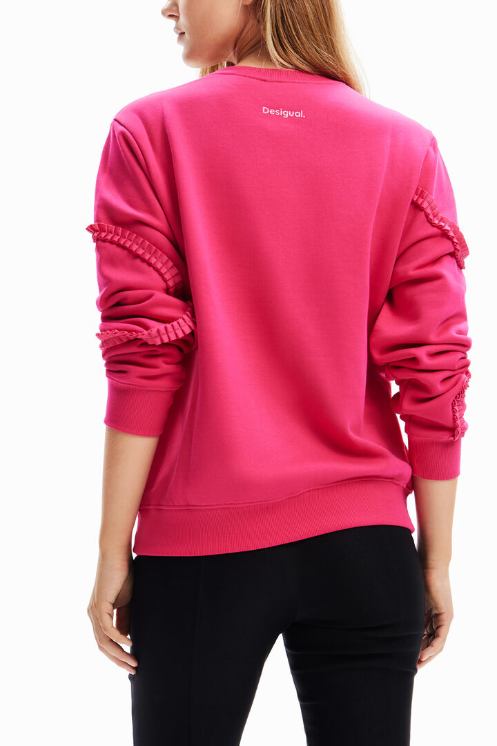 Sudadera cinta plisada | Desigual