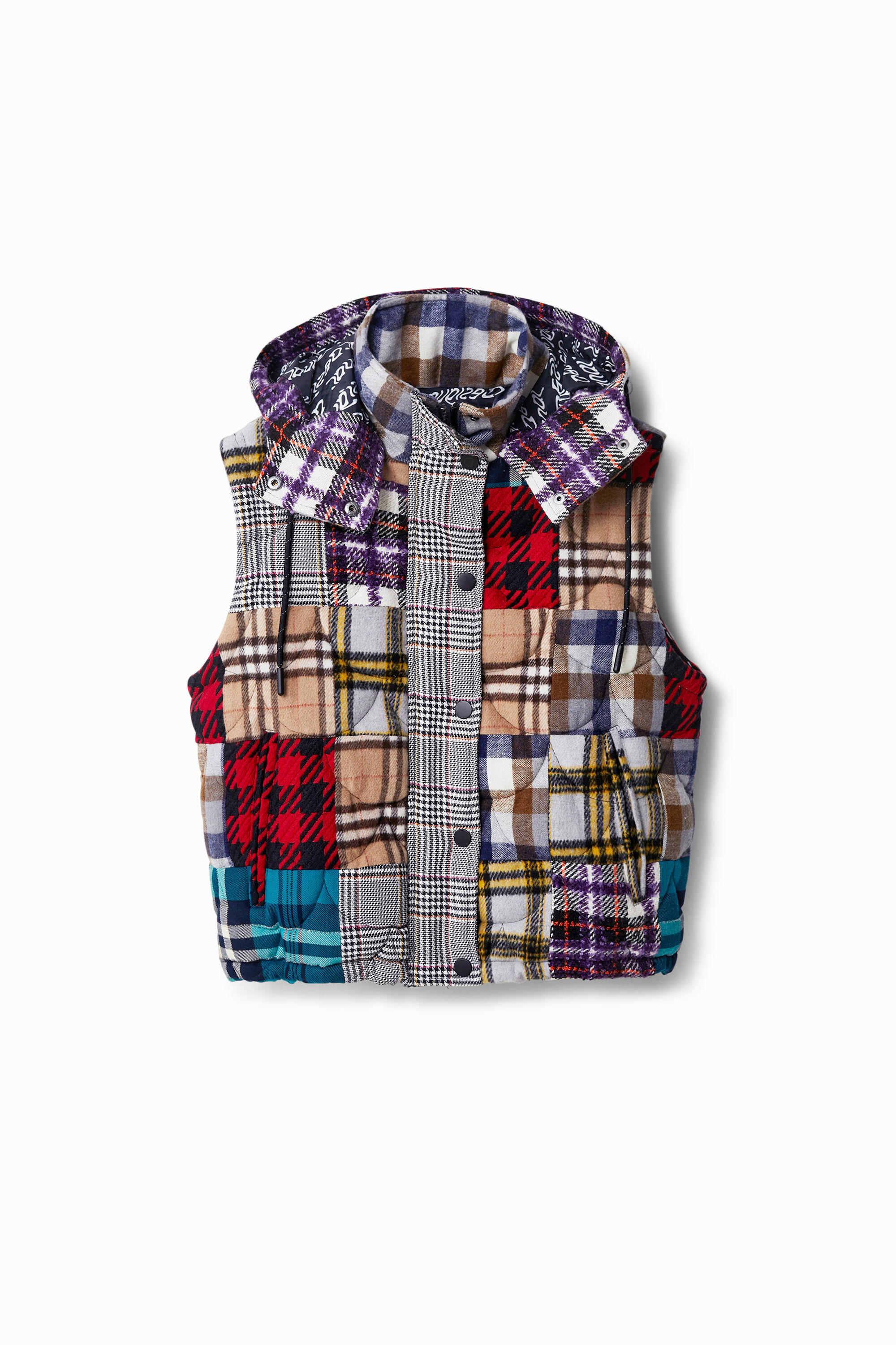 Padded patchwork gilet Desigual