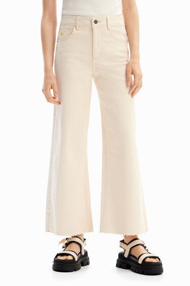 Spodnie dżinsowe culotte cropped | Desigual