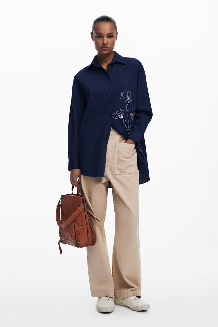 Medium embroidered backpack | Desigual