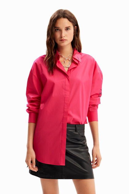 Chemise oversize visages
