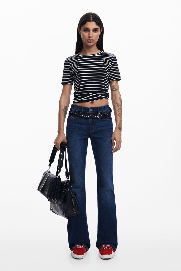 Striped short-sleeve T-shirt | Desigual