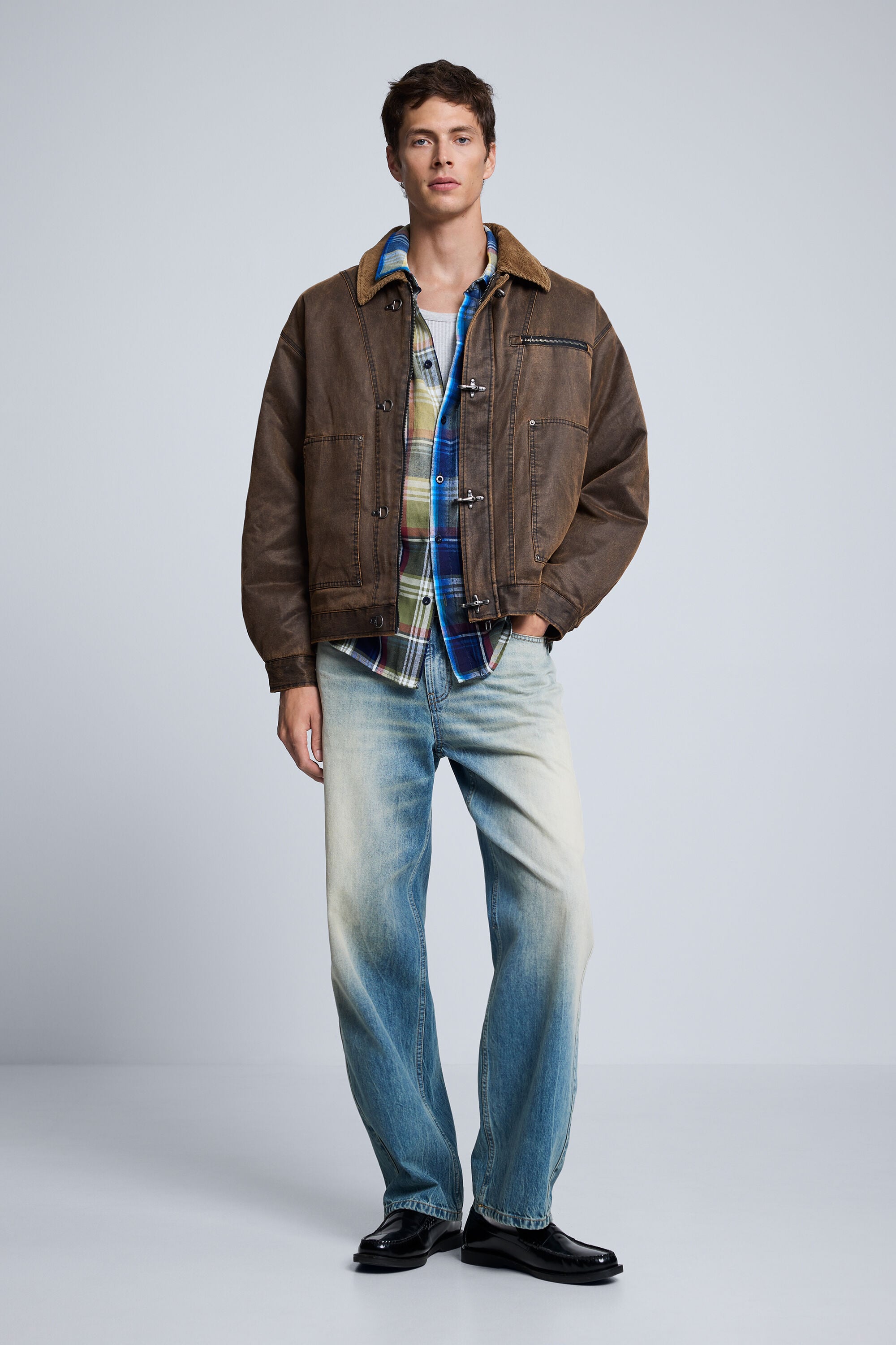 Reversible Mickey™ denim jacket blue for men I Desigual.com