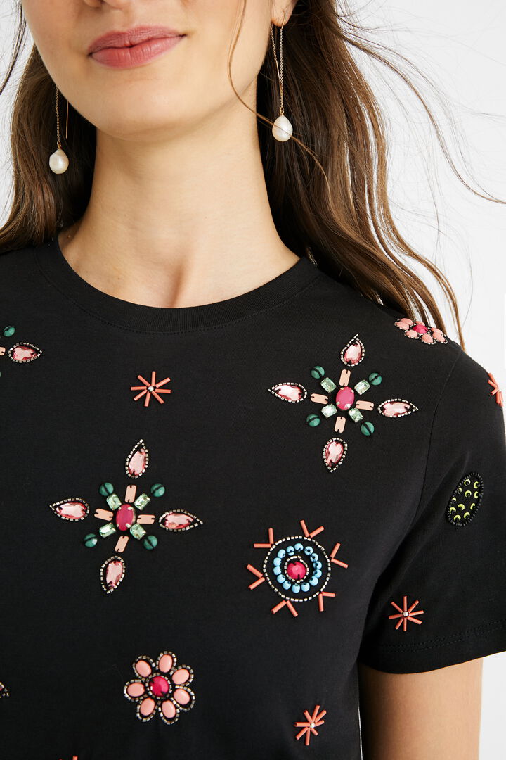 T-shirt bijoux 100% coton | Desigual