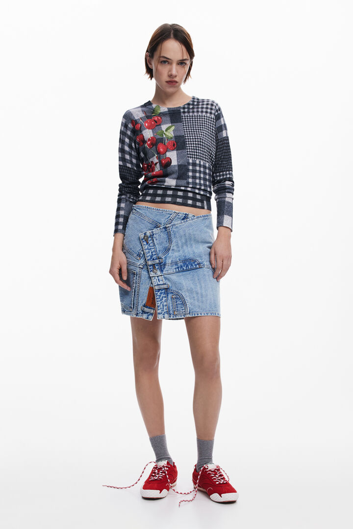 Jersey vichy frutas | Desigual