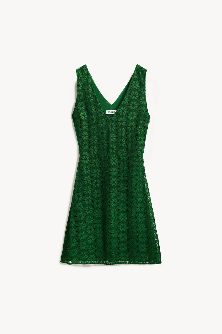 Vestido de renda sem mangas | Desigual