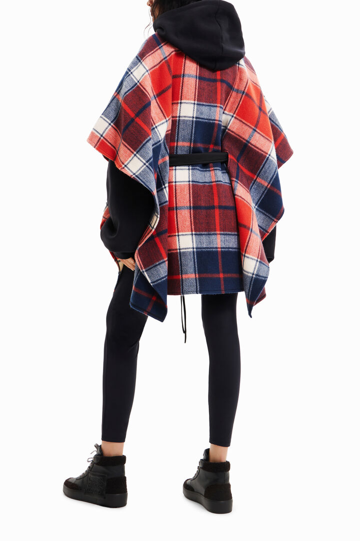 Poncho a quadri | Desigual