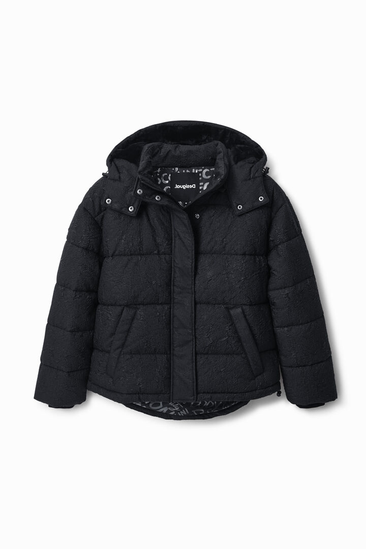 Textured padded jacket