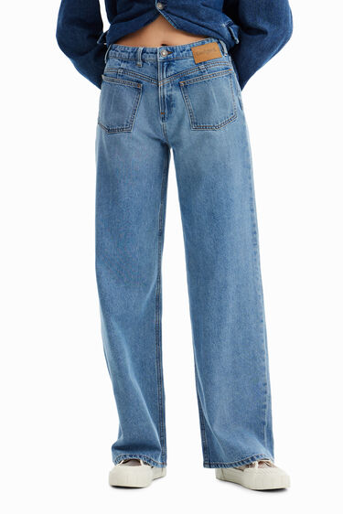 Vaqueros Wide Leg Circular Denim | Desigual