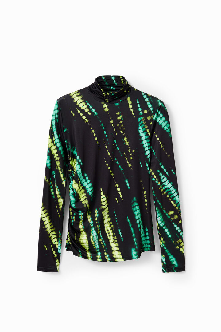 Samarreta slim frunzida tie-dye