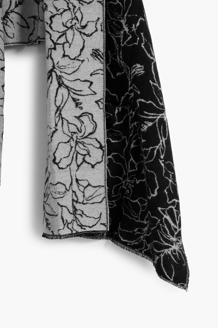 Écharpe cape réversible à fleurs | Desigual