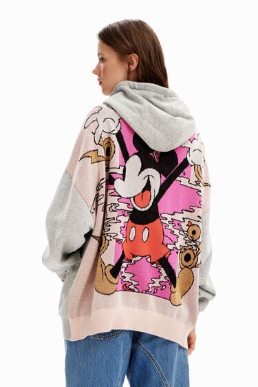 Sweatshirt oversize jacquard Mickey Mouse | Desigual
