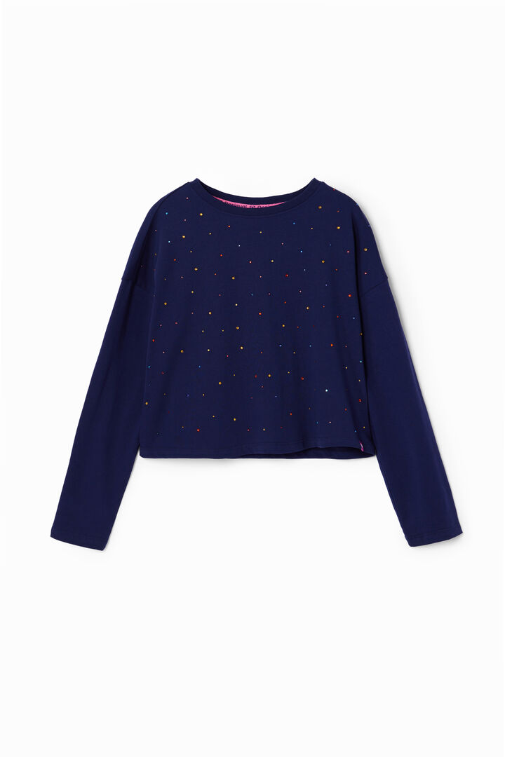 Camiseta manga larga puntos | Desigual