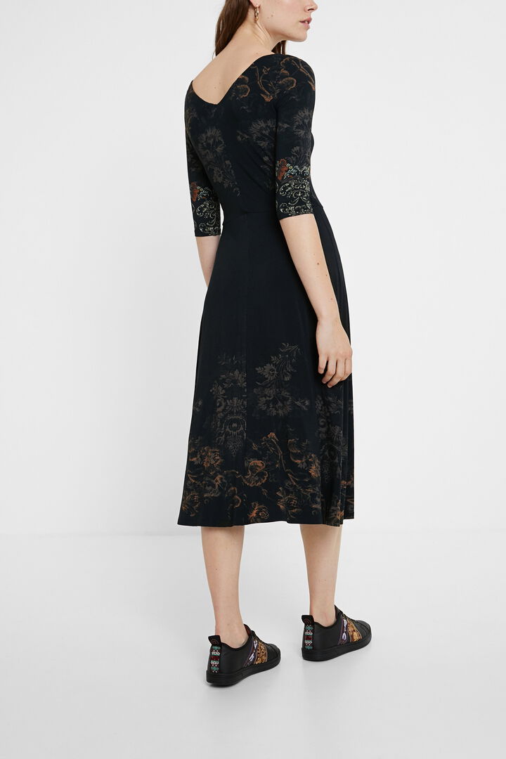 Robe mi-longue florale | Desigual