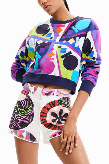 Sudadera corta multicolor M. Christian Lacroix | Desigual