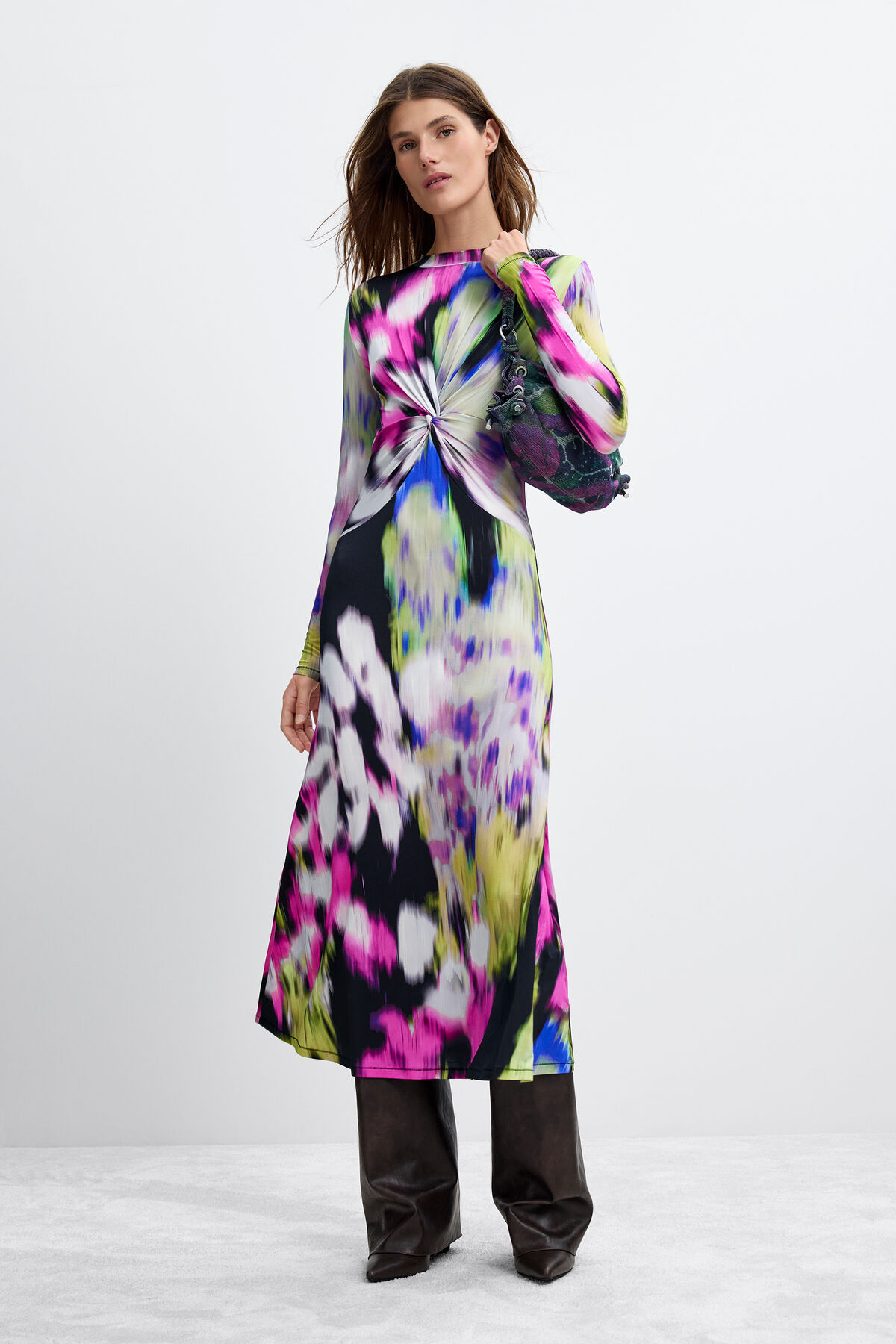ラクロワのロングプリントドレス マルチカラー 女性用 I Desigual.com