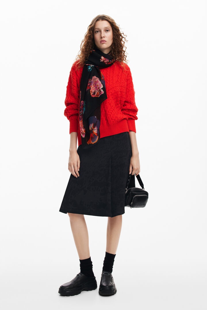 Foulard flores M. Christian Lacroix | Desigual
