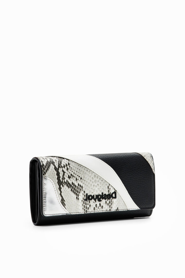 Patchwork snakeskin wallet | Desigual