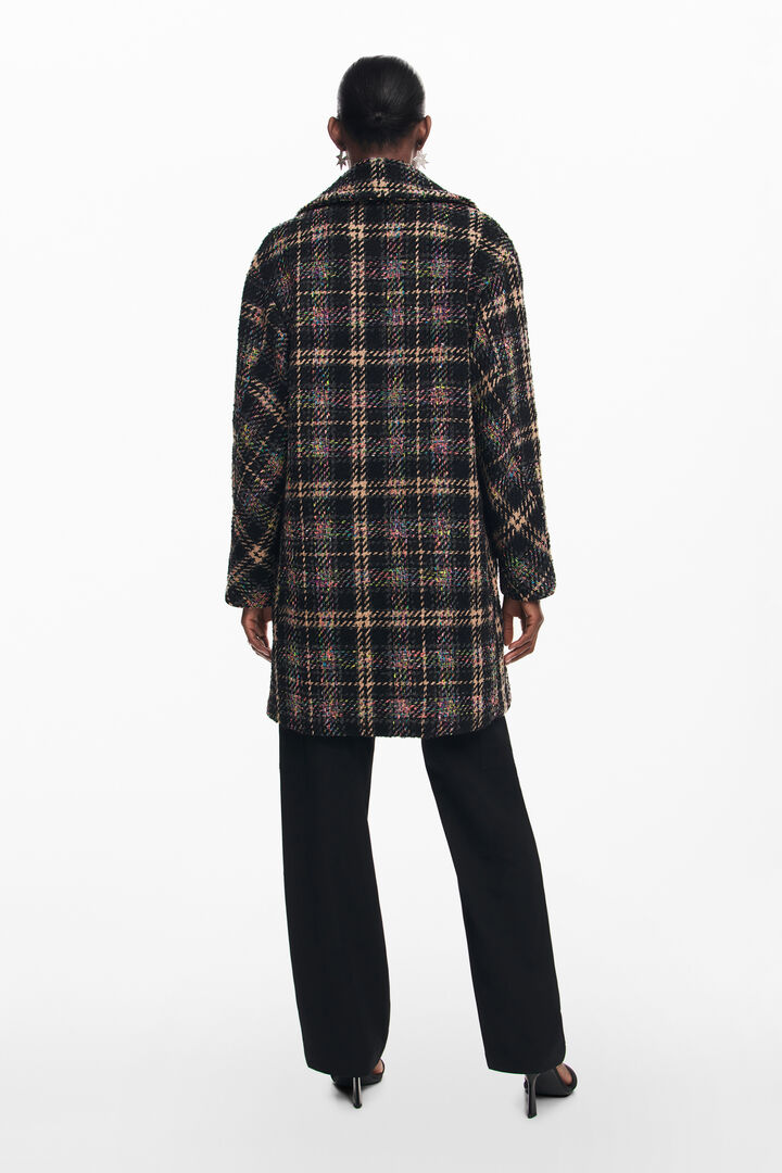 Manteau court à carreaux | Desigual