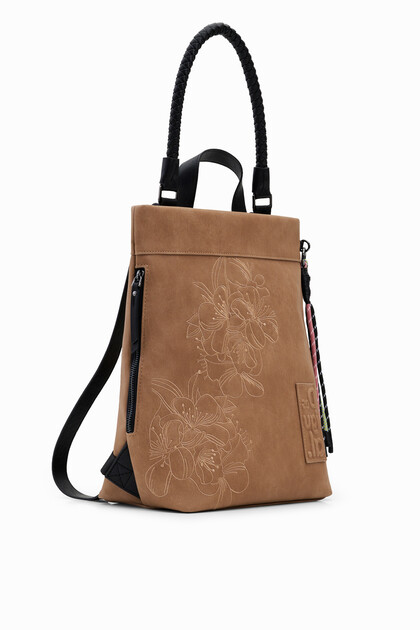 Soft floral backpack